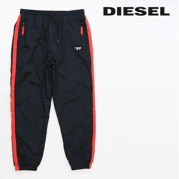 DIESEL ディーゼル ナイロンジョガーパンツ メンズ ウエストドロスト 