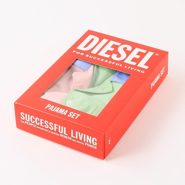 DIESEL ディーゼル パジャマ 上下セット メンズ 切替 コットン