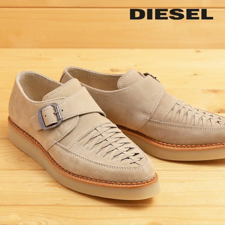 DIESEL ディーゼル モンクストラップシューズ 靴 メンズ 本革 