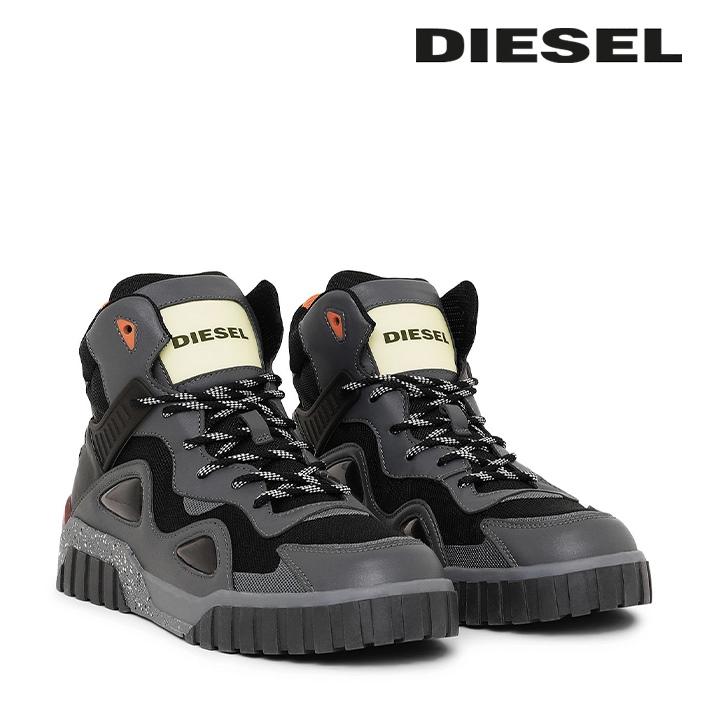 ディーゼル DIESEL ハイカットスニーカー 靴 メンズ レースアップ S