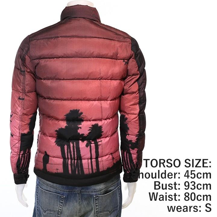 銀座正規取扱店 ディーゼル W Main Jacket グラデーションダウンジャケット ダウンジャケット
