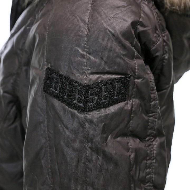 ディーゼル DIESEL ダウンジャケット メンズ フェイクファーフード