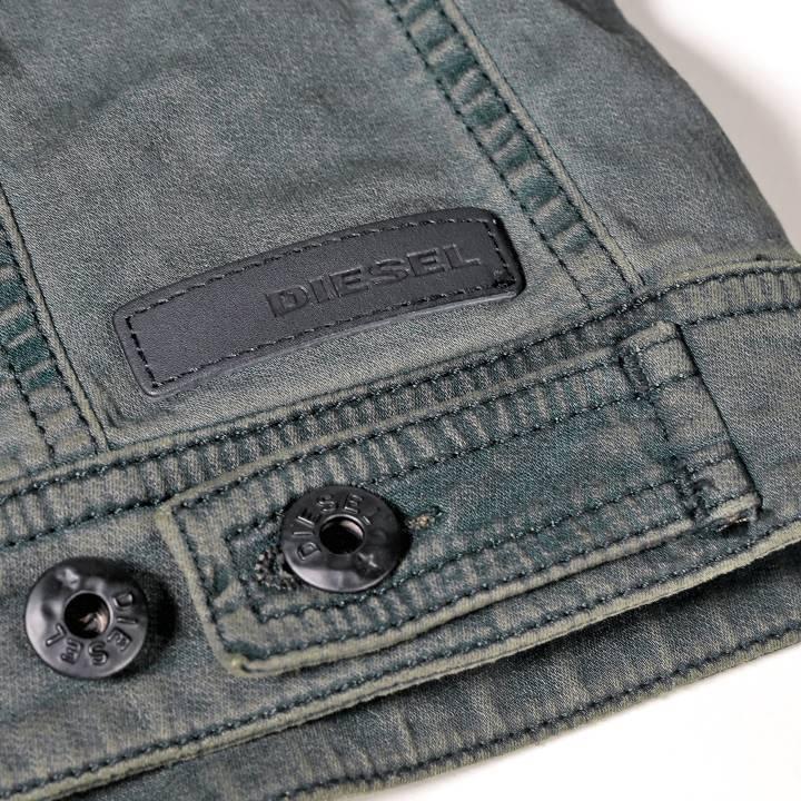 DIESEL ELSHAR-NE コーティング スウェットデニムジャケット M DIESEL ディーゼル スウェットデニムジャケット メンズ