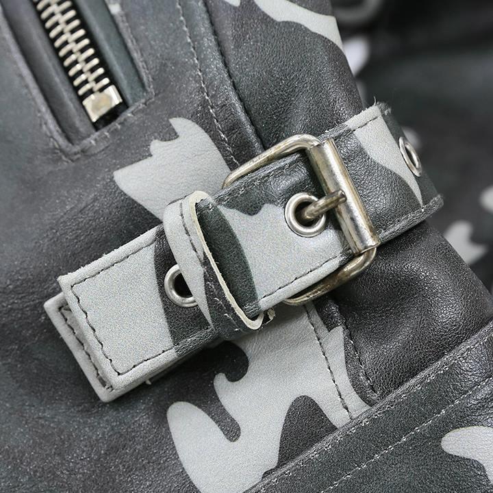 DIESEL レザージャケット シングルライダース ブラック カモフラ 本革 DIESEL BLACK GOLD ディーゼルブラックゴールド レザー