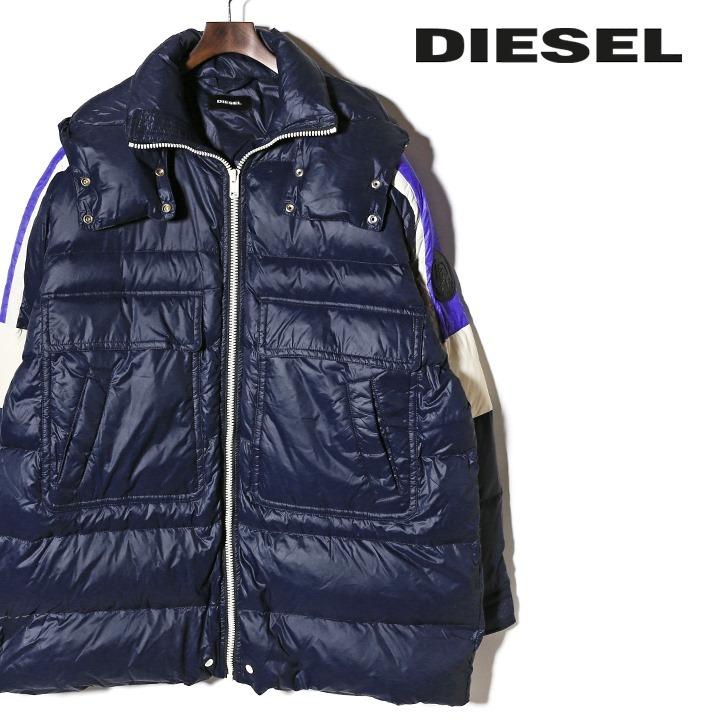 DIESEL ディーゼル ダウンジャケット メンズ ビッグポケット リアル  