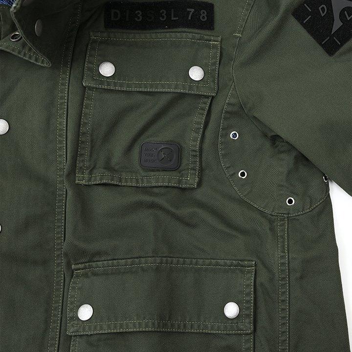 DIESEL（ディーゼル） ミリタリージャケット メンズ バック刺繍ロゴ