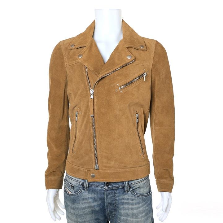 DIESEL BLACK GOLD ラムレザーライダースジャケット グレージュ 2025年最新】DIESEL BLACK GOLD レディース レザージャケット