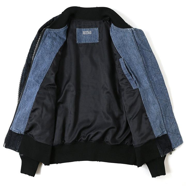 ディーゼルブラックゴールド DIESEL BLACK GOLD デニムジャケット メンズ 刺繍装飾 ダブルジップアップ デニムジャンパー JADOM ディーゼルブラックゴールド DIESEL BLACK GOLD デニムジャケット メンズ 刺繍装飾 ダブルジップアップ デニムジャンパー JADOM