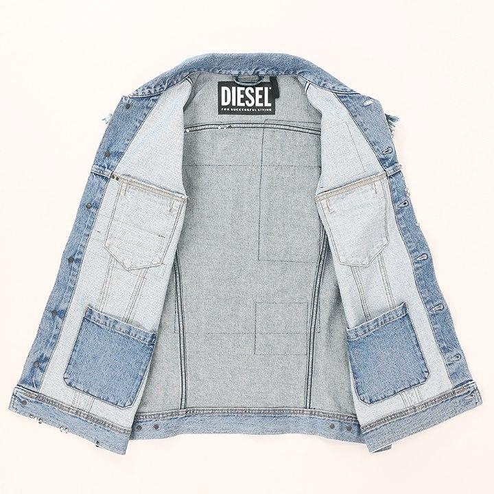 DIESEL（ディーゼル） デニムベスト メンズ ヴィンテージダメージ加工 