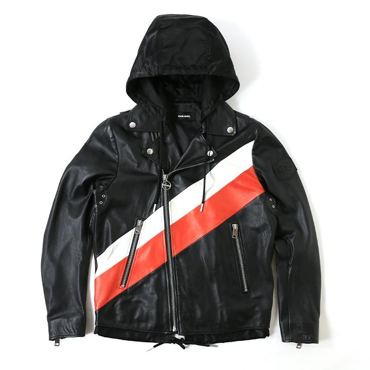 DIESEL レザージャケット　ライダースジャケット 新品】DIESELレザージャケット ライダースジャケット - メルカリ