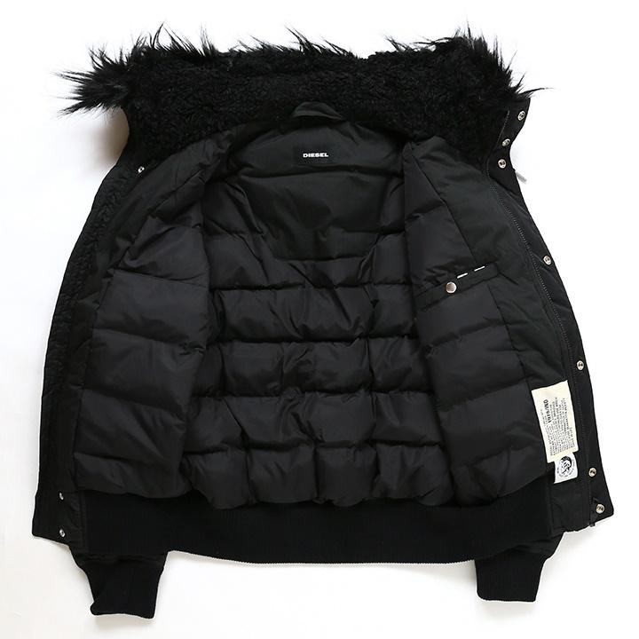 DIESEL ディーゼル 中綿ジャケット メンズ エコファー フェイク DIESEL ディーゼル 中綿ジャケット メンズ エコファー フェイク