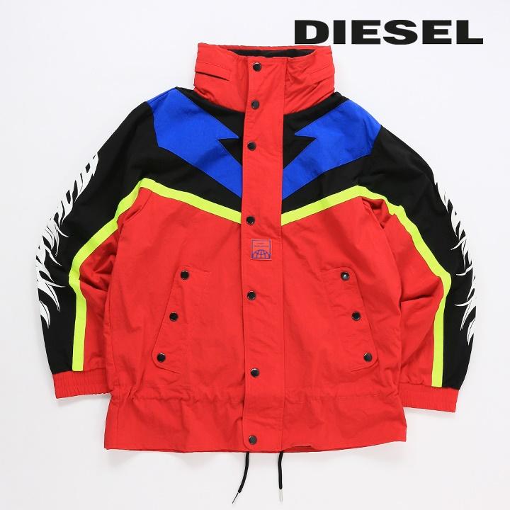 DIESEL（ディーゼル） ナイロンジャケット メンズ メッシュ裏地 フード