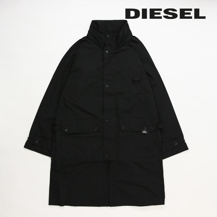 DIESEL ディーゼル ロングコート メンズ バーコードプリント DIESEL ディーゼル ロングコート メンズ バーコードプリント