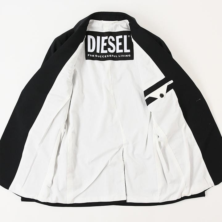 ディーゼル DIESEL テーラードジャケット メンズ スリムフィット ウール混 切りっぱなし加工 本切羽 J-SIMON｜tutto-tutto｜03