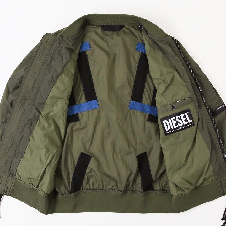 ディーゼル DIESEL ブルゾンジャケット メンズ ボールペン付き 薄手 ジップアップ J-OLIVE｜tutto-tutto｜05