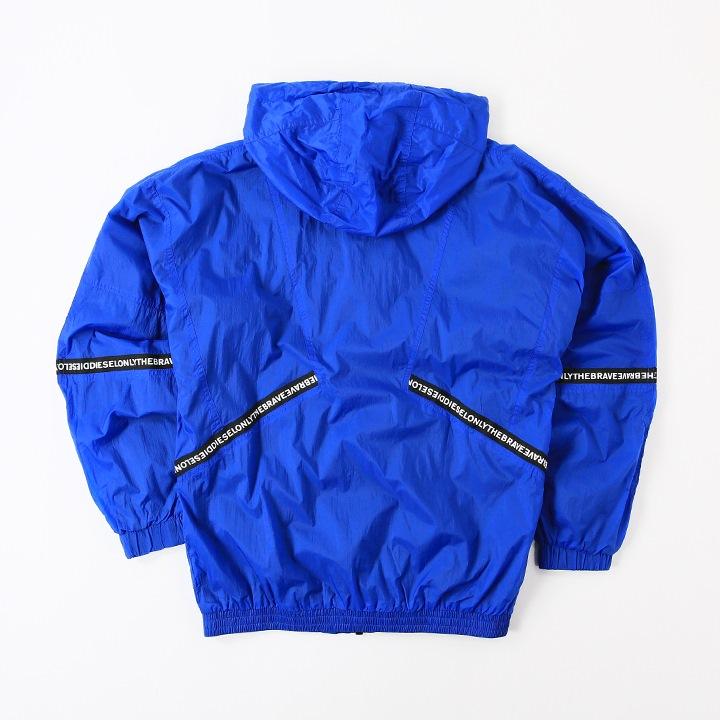 DIESEL ネイビー ジップアップジャケット 未使用品 DIESEL ディーゼル ジップアップジャケット メンズ メッシュ裏地
