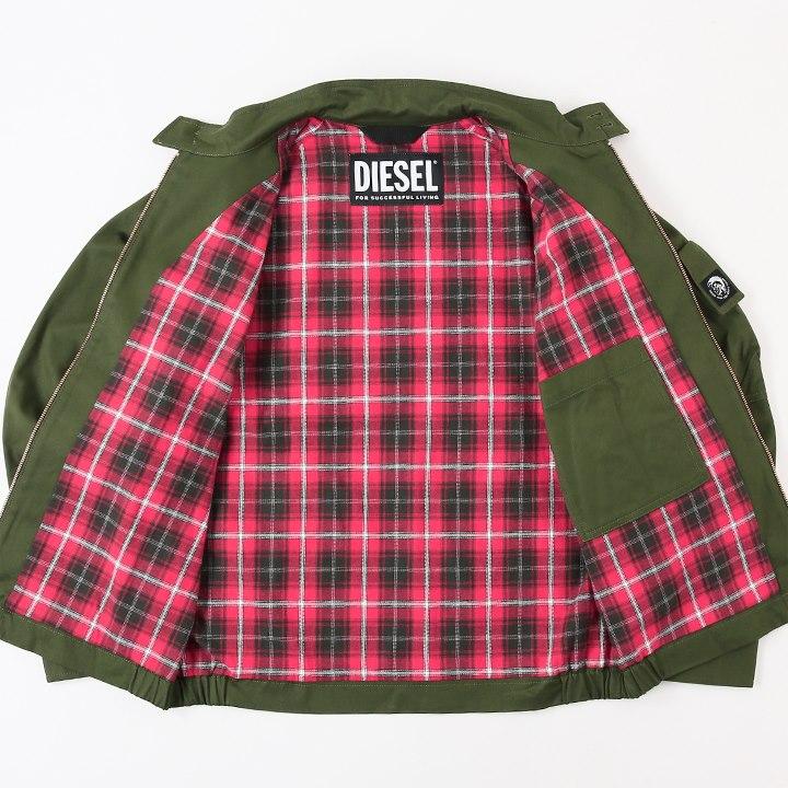 DIESEL ディーゼル ジップアップジャケット メンズ チェック柄 DIESEL ディーゼル ジップアップジャケット メンズ チェック柄