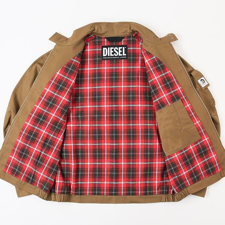 DIESEL ディーゼル ジップアップジャケット メンズ チェック柄 DIESEL ディーゼル ジップアップジャケット メンズ チェック柄