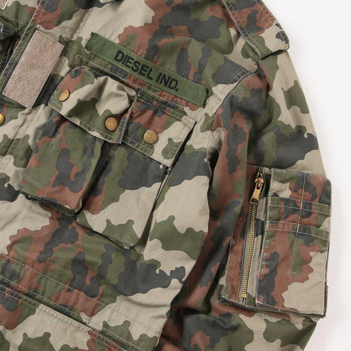 DIESEL ディーゼル ミリタリージャケット メンズ 迷彩柄 DIESEL ディーゼル ミリタリージャケット メンズ 迷彩柄