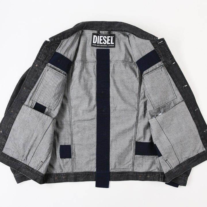DIESEL ディーゼル デニムジャケット メンズ 蛇腹デザイン DIESEL ディーゼル デニムジャケット メンズ 蛇腹デザイン