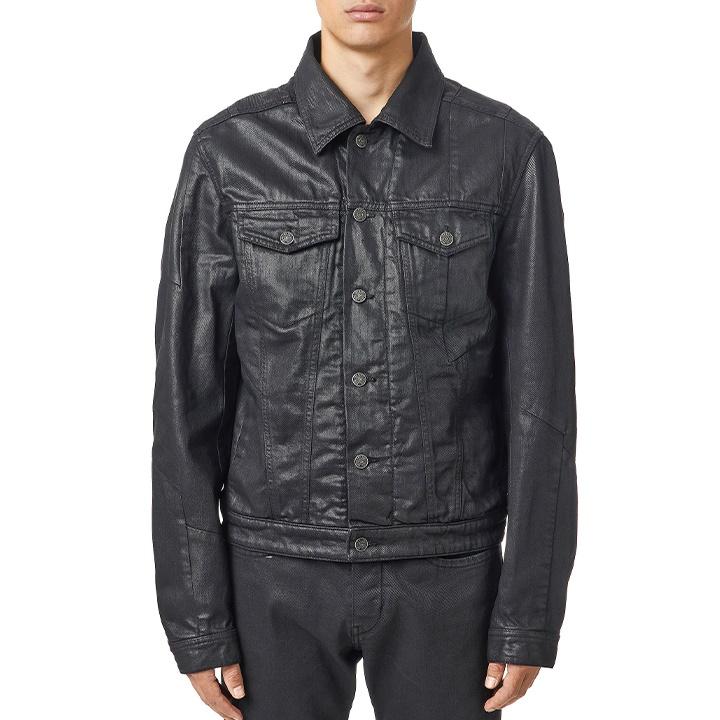 DIESEL ディーゼル デニムジャケット メンズ コーティング加工 DIESEL ディーゼル デニムジャケット メンズ コーティング加工