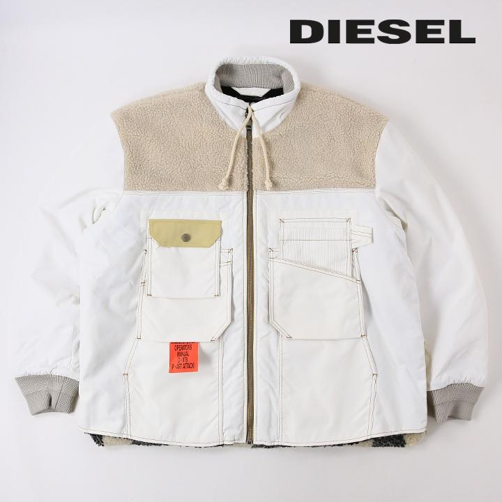 DIESEL ディーゼル ジップアップジャケット メンズ ボア切替 ナイロン 