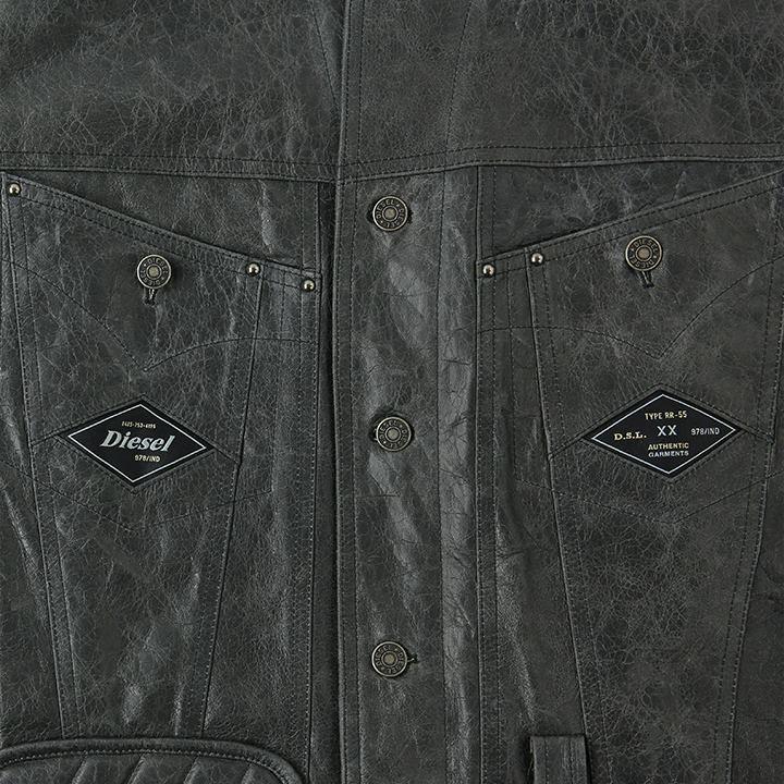 DIESEL ディーゼル レザージャケット メンズ 羊革 本革 DIESEL ディーゼル レザージャケット メンズ 羊革 本革