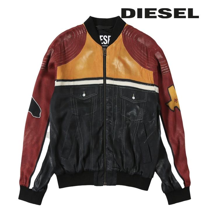 DIESEL ディーゼル ボンバージャケット メンズ レザー風 DIESEL ディーゼル ボンバージャケット メンズ レザー風