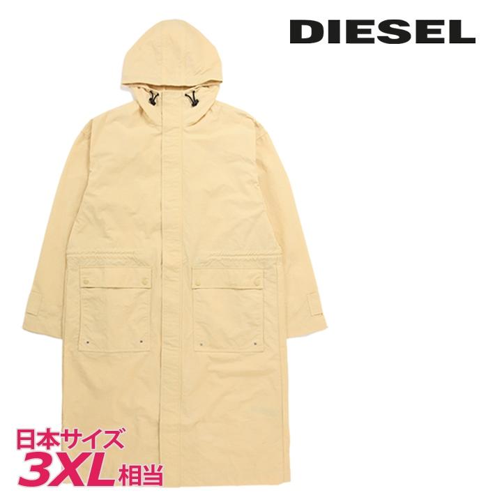 DIESEL（ディーゼル） フーデッドロングコート メンズ オーバルDバック 
