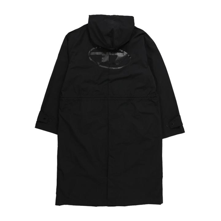 DIESEL ディーゼル フーデッドロングコート メンズ オーバルD
