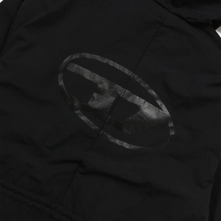 DIESEL ディーゼル フーデッドロングコート メンズ オーバルD
