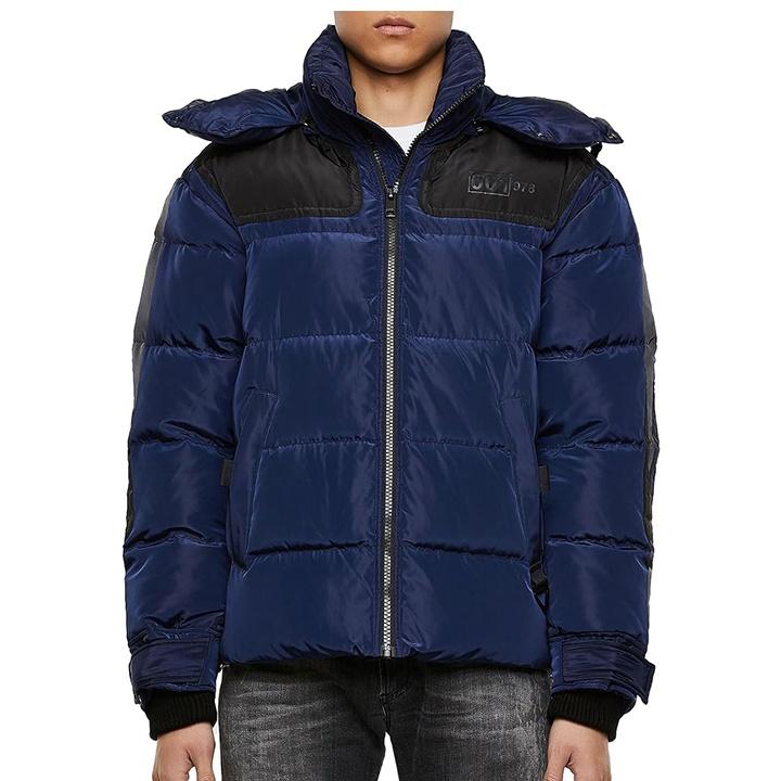 未使用級‼︎ DIESEL バックプリント 中綿 ジャケット DIESEL ディーゼル 中綿ジャケット メンズ バックプリント 切替