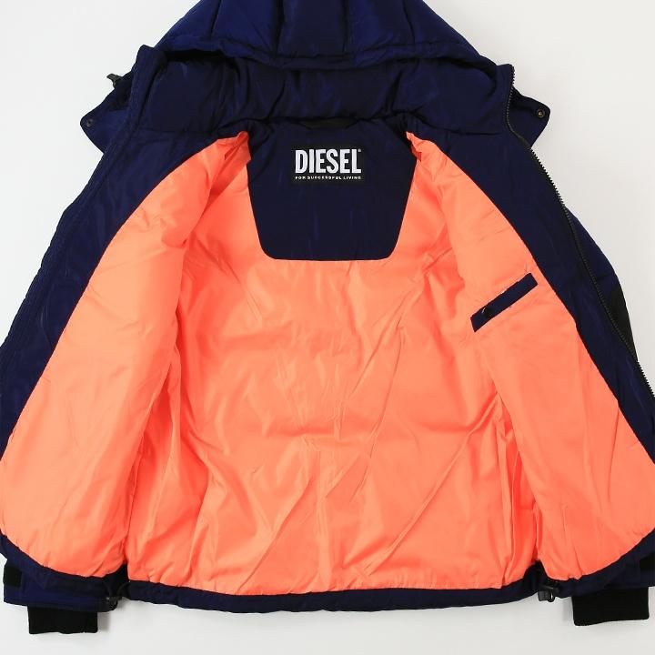 DIESEL ディーゼル 中綿ジャケット メンズ バックプリント 切替