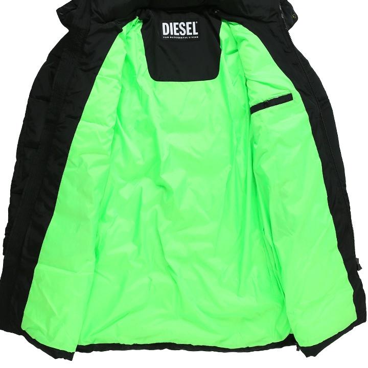 DIESELディーゼル メンズ フーデッド コート A022800EBBD DIESEL（ディーゼル）の「メンズ コート フーデッド（ステン