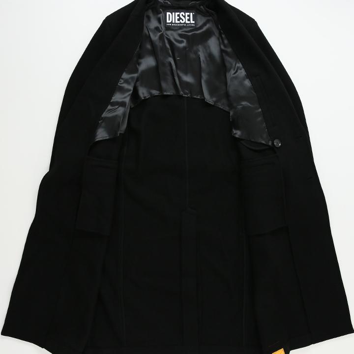 DIESEL ディーゼル チェスターコート メンズ 共布ベルト付き