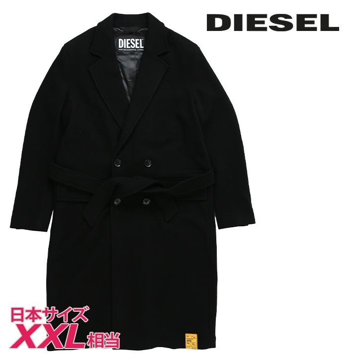 DIESEL チェスターコート ロングコート DIESEL（ディーゼル） チェスターコート メンズ 共布ベルト付き