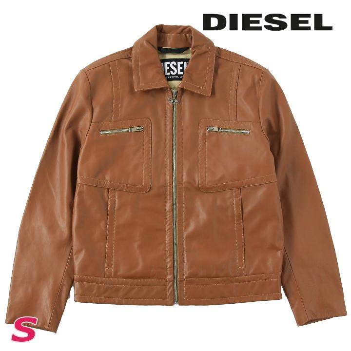 DIESEL ディーゼル レザージャケット メンズ 牛革 本革 オーバル