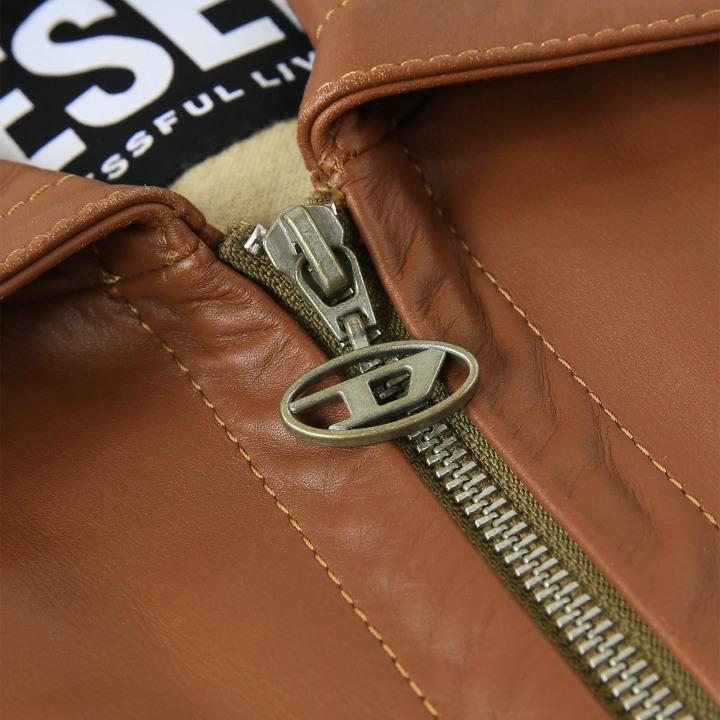 DIESEL ディーゼル レザージャケット メンズ 牛革 本革 オーバル