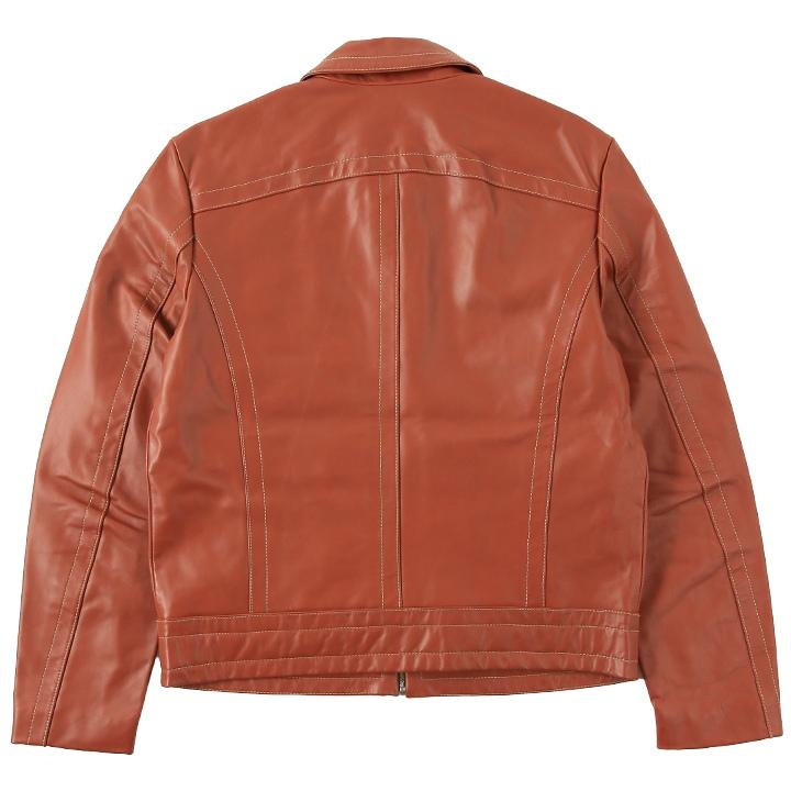 diesel レザージャケットブラウンお値下げ DIESEL ブラウンレザージャケット - メルカリ