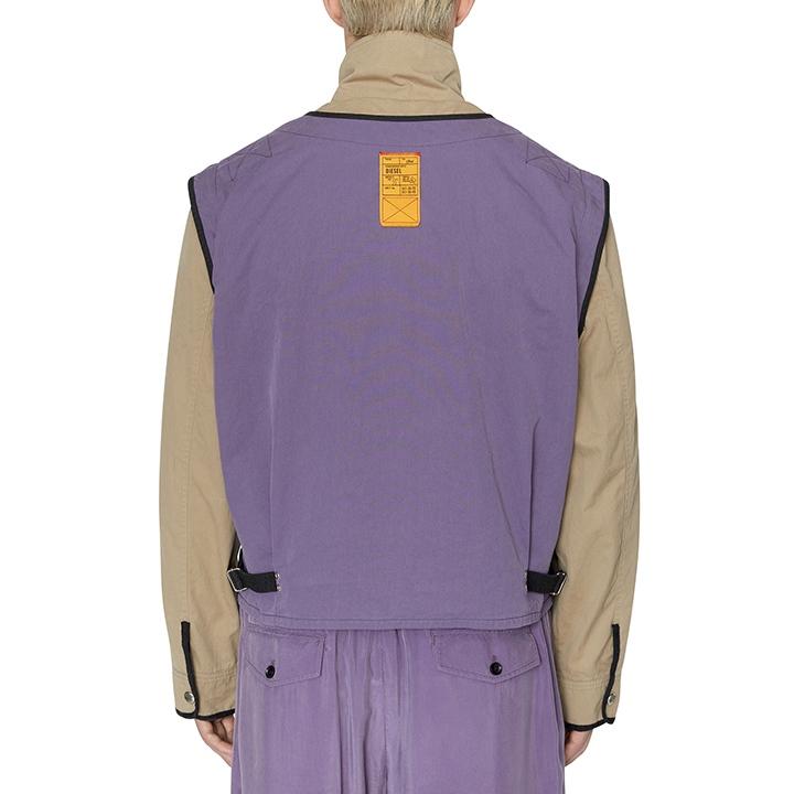 DIESEL ディーゼル ミリタリージャケット メンズ デタッチャブル