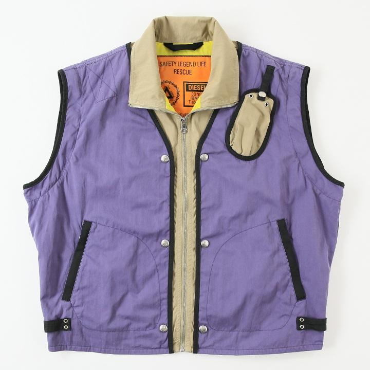 DIESEL ディーゼル ミリタリージャケット メンズ デタッチャブル