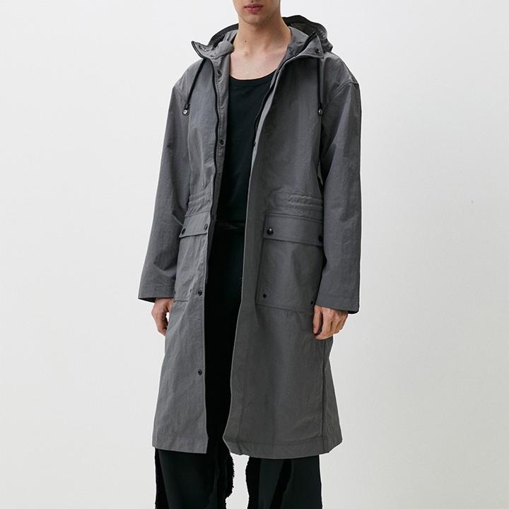 【希少】 ディーゼル　オーバーサイズ デニムトレンチコート　3Ｌ　ブラック ディーゼルオーバーサイズ ブラック コート 希少】 ディーゼル