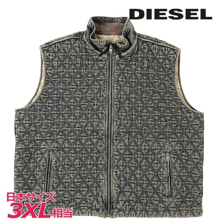 DIESEL ディーゼル ジップアップデニムベスト メンズ