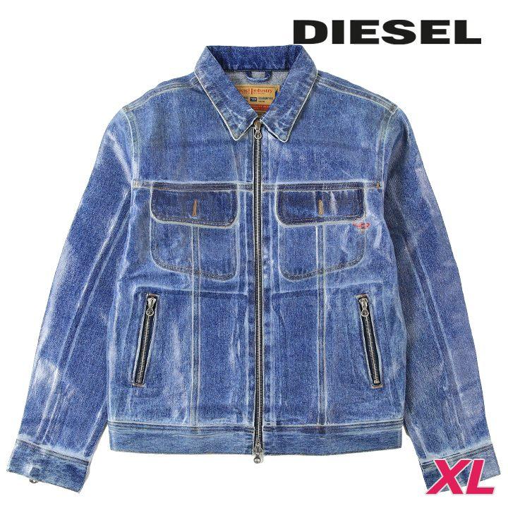 DISEL coating denim jacket ワックス加工 コーティング DISEL coating denim jacket ワックス加工 コーティング - メルカリ