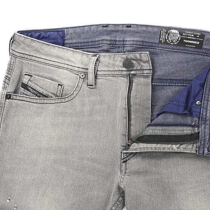 ディーゼル Diesel ジーンズ デニム パンツ メンズ 裾カットオフ切りっぱなし クラッシュダメージ加工 ストレッチ スリムスキニー Thommer Die M P A8 737 買っciao トゥット トゥット 通販 Yahoo ショッピング