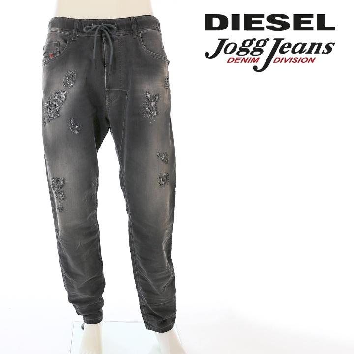 ディーゼル DIESEL ジョグジーンズ デニム パンツ メンズ クラッシュダメージ加工 ウエストゴム ストレッチ スウェットデニム  NARROT-NE :die-m-p-a8-758:買っCiao!トゥット トゥット - 通販 - Yahoo!ショッピング