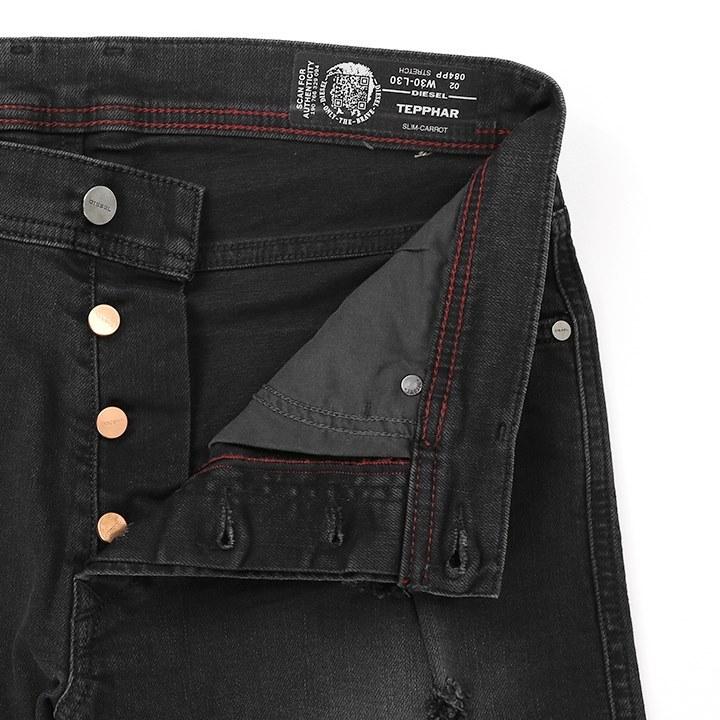 定価42800円 DIESEL 高級モデル TEPPHAR ダメージ加工デニム ディーゼル デニムパンツ ダメージ加工 TEPPHAR メンズ SIZE 28