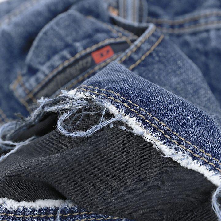 DIESEL ストレートデニム アンクル丈　フリンジ裾 DIESEL ディーゼル ジーンズ デニム パンツ メンズ サイド切替