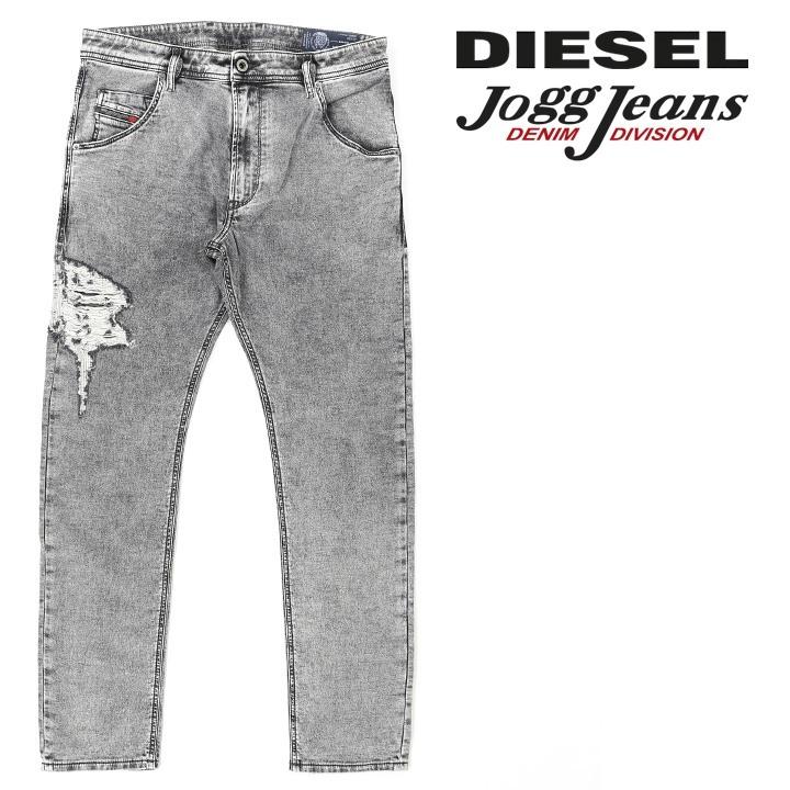 ディーゼル DIESEL ジョグジーンズ デニム パンツ メンズ クラッシュダメージ加工 微ストレッチ ブラックデニム テーパード スウェットデニム  KROOLEY-T :die-m-p-b4-692:買っCiao!トゥット トゥット - 通販 - Yahoo!ショッピング