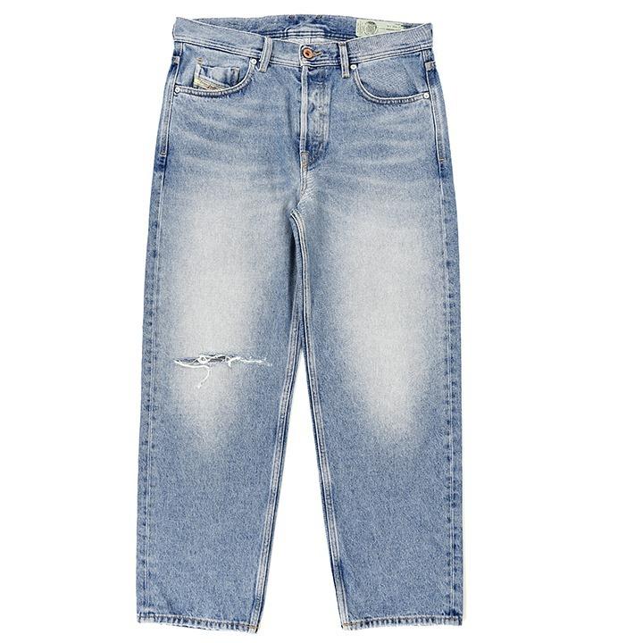 DIESELデストロイダメージ加工 ストレッチ レギュラーストレート ジーンズ DIESELデストロイダメージ加工 ストレッチ レギュラーストレート